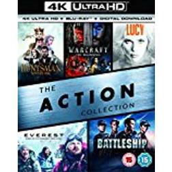 The Action Collection (4K UHD+BD+UV) (The Huntsman Winters War / Warcraft The Beginning / Lucy / Everest / Battleship ) [Blu-ray] [2017]